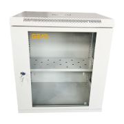 Шкаф настенный GEAR 12U 19" 600x600x600 мм, + полка 19", grey (GWMSN-12U-600-600G)