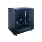 Шкаф настенный GEAR 15U 19" 600x600x750 мм, + полка 19", black (GWMSN-15U-600-600)