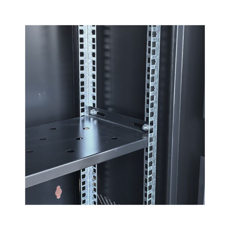 Шкаф настенный GEAR 15U 19" 600x600x750 мм, + полка 19", black (GWMSN-15U-600-600)