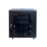 Шкаф настенный GEAR 15U 19" 600x600x750 мм, + полка 19", black (GWMSN-15U-600-600)