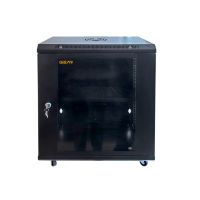 Шкаф настенный GEAR 15U 19" 600x600x750 мм, + полка 19", black (GWMSN-15U-600-600)
