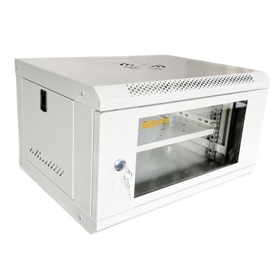 Шафа настінна GEAR 6U 19" 600x450x350 мм, + полка 19", grey (GWMSN-6U-600-450G)
