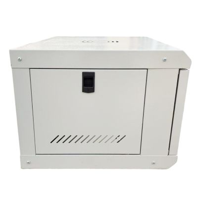 Шафа настінна GEAR 6U 19" 600x450x350 мм, + полка 19", grey (GWMSN-6U-600-450G)