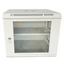 Шафа настінна GEAR 9U 19" 600x450x500 мм, + полка 19", grey (GWMSN-9U-600-450G)