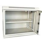 Шкаф настенный GEAR 9U 19" 600x600x450 мм, + полка 19", grey (GWMSN-9U-600-600G)