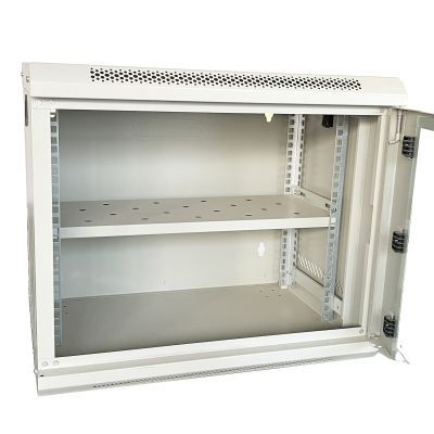 Шкаф настенный GEAR 9U 19" 600x600x450 мм, + полка 19", grey (GWMSN-9U-600-600G)