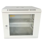 Шкаф настенный GEAR 9U 19" 530x400x450 мм, + полка 19", grey (GWMSN-9U-530-400G)