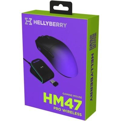 Мишка Hator Hellyberry HM47 Pro RGB Wireless/Bluetooth/USB Black/Violet (HM47PRO_black_violet)