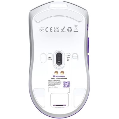 Мишка Hator Hellyberry HM47 Pro RGB Wireless/Bluetooth/USB White/Violet (HM47PRO_white_violet)