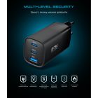 Зарядное устройство Armorstandart 2xUSB-C + 1xUSB 67W GaN black (ARM88384)