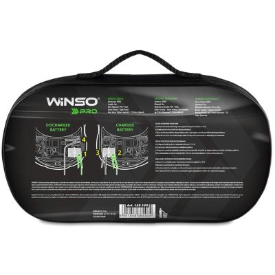 Дроти для запуску для автомобіля WINSO PRO сила стуму 600A, довжина 5м (138160)