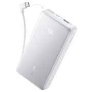Батарея универсальная Anker 20000mAh 22.5W Built-In USB-C Cable White (A110EH21)