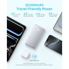 Батарея универсальная Anker 20000mAh 22.5W Built-In USB-C Cable Black (A110EH11)
