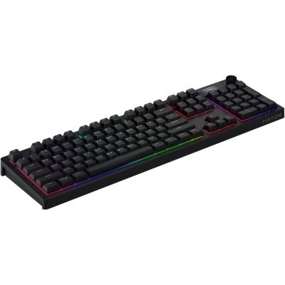 Клавіатура Hator Skyfall 100 PRO Aurum Vanila Silent RGB Wireless/Bluetooth/USB UA Black (HTK4101UA)