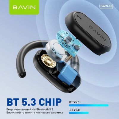 Наушники BAVIN BAVIN-80 Hi-Res Black (HB-BA-80-BK)