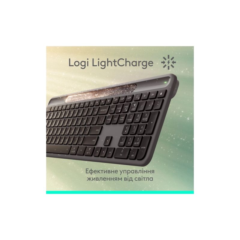 Клавиатура Logitech Slim Solar+ Bluetooth Graphite (920-013764)