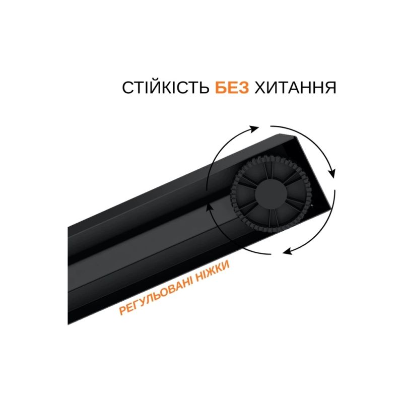 Компьютерный стол ITechMount с регулируемой высотой черный (MT12BB)