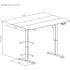 Компьютерный стол ITechMount с регулируемой высотой (MT12BB) черный (MT12BB)