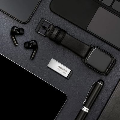 USB флеш накопитель ADATA 128GB UR 350 Silver/Black USB 3.2 (UR350-128G-RSR/BK)