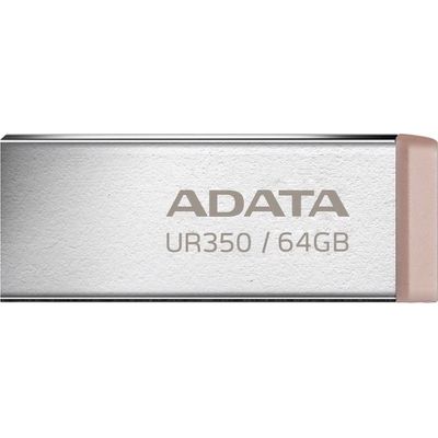 USB флеш накопичувач ADATA 64GB UR 350 Silver/Beige USB 3.2 (UR350-64G-RSR/BG)
