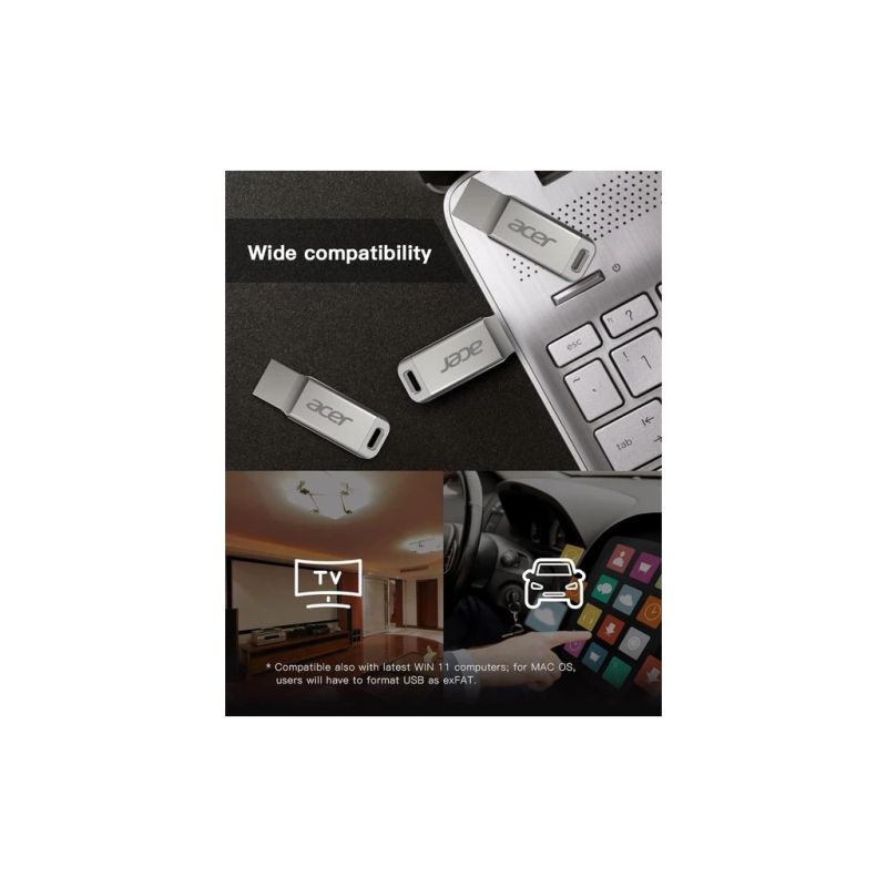 USB флеш накопитель Acer 256GB UM310 Silver USB 3.2 (BL.9BWWA.583)