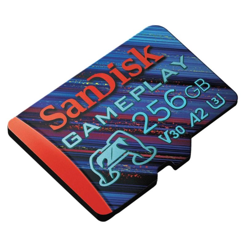 Карта пам'яті SanDisk 256GB microSDXC class 10 UHS-I U3 V30 A2 GamePlay (SDSQXAV-256G-GN6XN)