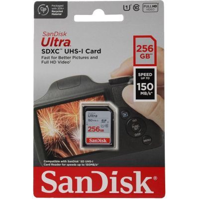 Карта пам\'яті SanDisk 256GB SDXC class 10 UHS-I Ultra (SDSDUNC-256G-GN6IN)