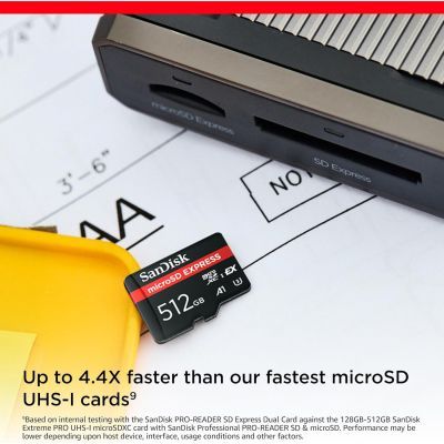 Карта пам\'яті SanDisk 512GB microSDXC class 10 UHS-I U3 A1 Express (SDSQXFN-512G-GN4NN)