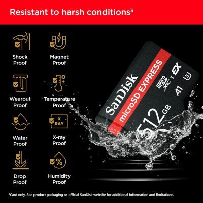 Карта пам\'яті SanDisk 512GB microSDXC class 10 UHS-I U3 A1 Express (SDSQXFN-512G-GN4NN)
