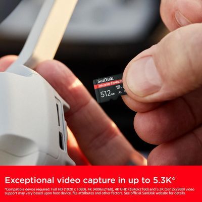 Карта пам\'яті SanDisk 512GB microSDXC class 10 UHS-I U3 A1 Express (SDSQXFN-512G-GN4NN)