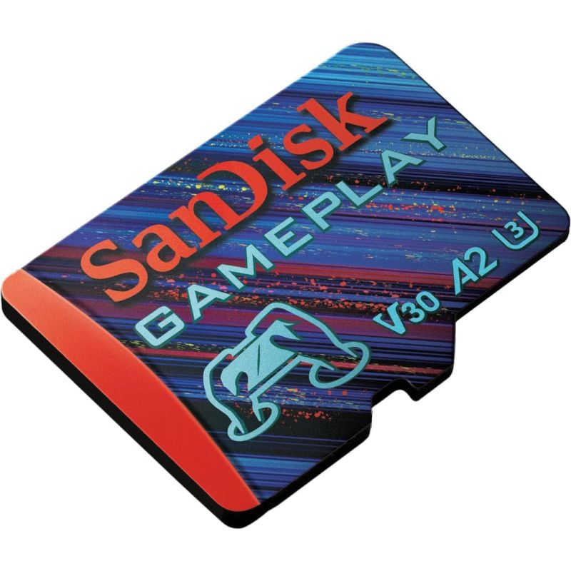 Карта памяти SanDisk 128GB microSD class 10 UHS-I U3 V30 A2 GamePlay (SDSQXAA-128G-GN6XN)