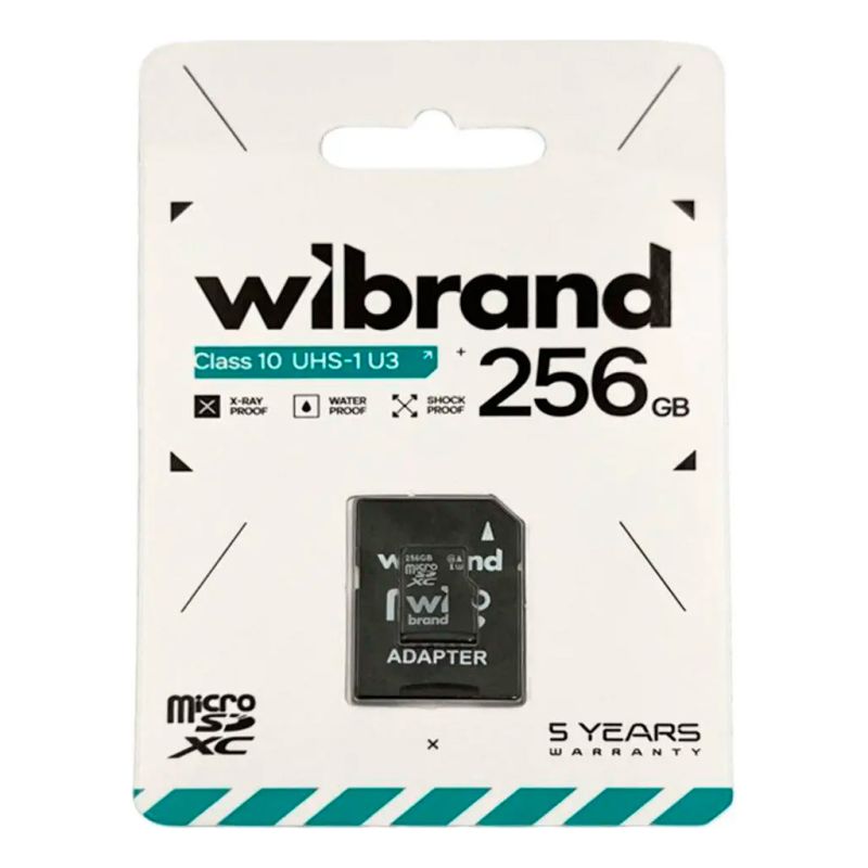 Карта памяти Wibrand 256GB microSD class 10 UHS-I U3 (WICDHU3/256GB-A)