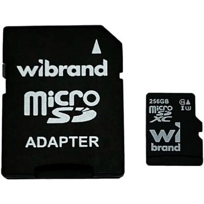 Карта памяти Wibrand 256GB microSD class 10 UHS-I U3 (WICDHU3/256GB-A)
