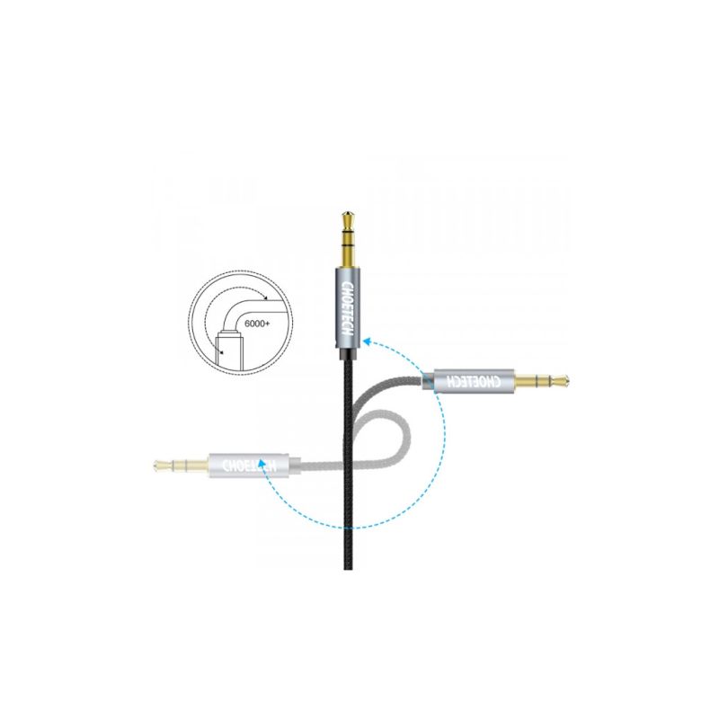 Кабель мультимедийный 3.5mm M to 3.5mm M 1.2m Choetech (AUX002)