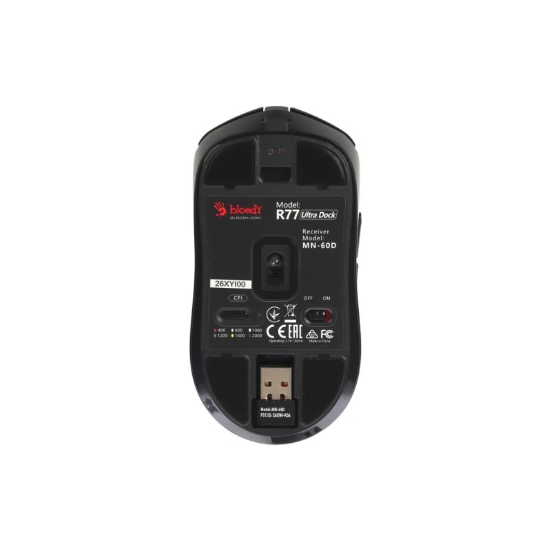 Мышка A4Tech Bloody R77 Ultra Wireless Dock Black (4711421003575)