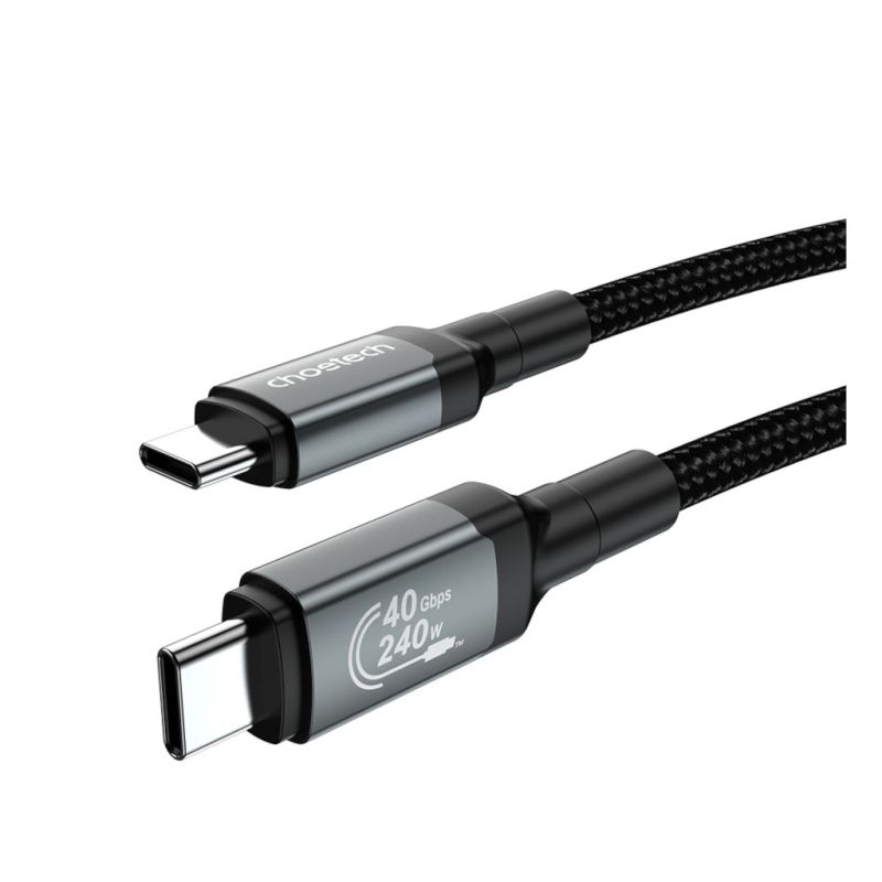 Дата кабель USB-C to USB-C 2.0m USB4 Gen 3 240W 8K Choetech (XCC-1042)