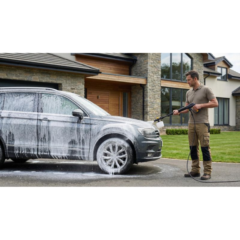 Мойка высокого давления 2E AquaClean 150plus 2000Вт, 150бар, 450л/час, шланг 8м, щетка патио (2E-HPW2015PB)