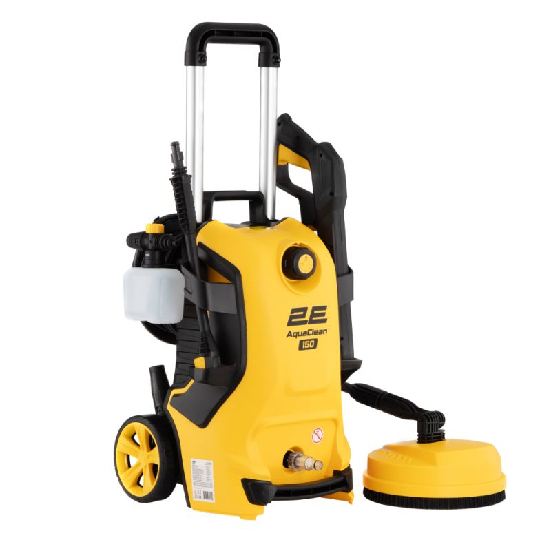 Мойка высокого давления 2E AquaClean 150plus 2000Вт, 150бар, 450л/час, шланг 8м, щетка патио (2E-HPW2015PB)
