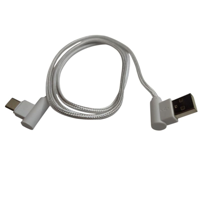 Дата кабель USB 2.0 AM to USB-C 1.0m 2.4A 90° corner white XoKo (XK-CTC-001-WH)
