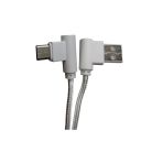 Дата кабель USB 2.0 AM to USB-C 1.0m 2.4A 90° corner white XoKo (XK-CTC-001-WH)