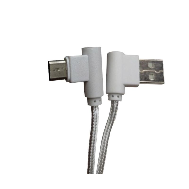 Дата кабель USB 2.0 AM to USB-C 1.0m 2.4A 90° corner white XoKo (XK-CTC-001-WH)