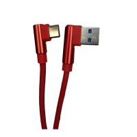 Дата кабель USB 2.0 AM to USB-C 1.0m 2.4A 90° corner red XoKo (XK-CTC-001-RD)