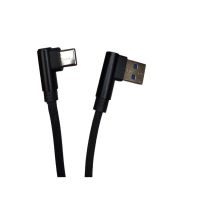 Дата кабель USB 2.0 AM to USB-C 1.0m 2.4A 90° corner black XoKo (XK-CTC-001-BK)
