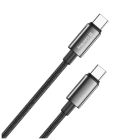 Дата кабель USB-C to USB-C 2.0m 5A 100W zinc alloy braided black ColorWay (CW-CBPDCC099-BK)