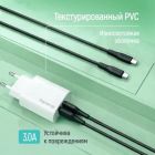 Дата кабель USB 2.0 AM to Micro 5P 1.0m 3A textured PVC black ColorWay (CW-CBUM094-BK)