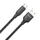 Дата кабель USB 2.0 AM to USB-C 2.0m 3A TPE embossed black ColorWay (CW-CBUC102-BK)