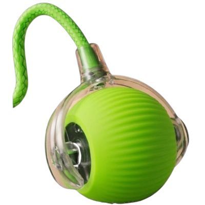 Іграшка для котів Me&Pet Інтерактивний м\'яч з мотузкою зелений (NMP-47G)