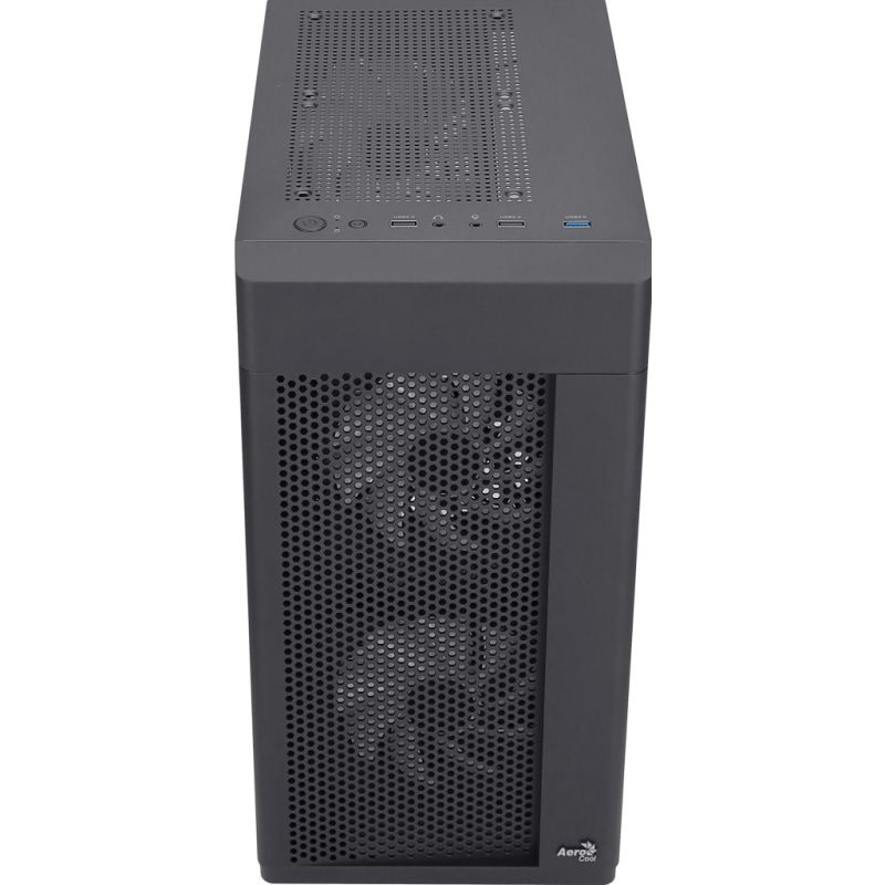 Корпус для ПК AeroCool Hexform-G-BK-v2 Black 600W (ACCX-PV38004.11)