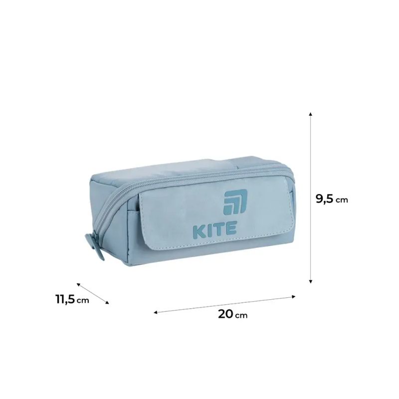 Пенал Kite 2702-2 сіро-блакитний (K26-2702-2)
