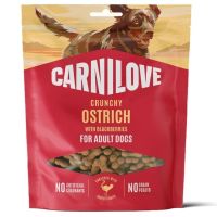 Лакомство для собак Carnilove Crunchy Snack Ostrich with Blackberries 200 г (8595602582587)